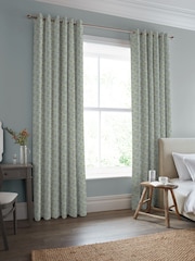 Laura Ashley Newport Blue Painswick Paisley Made to Measure 100% Cotton Curtains - Image 1 of 9