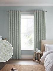 Laura Ashley Newport Blue Painswick Paisley Made to Measure 100% Cotton Curtains - Image 2 of 9