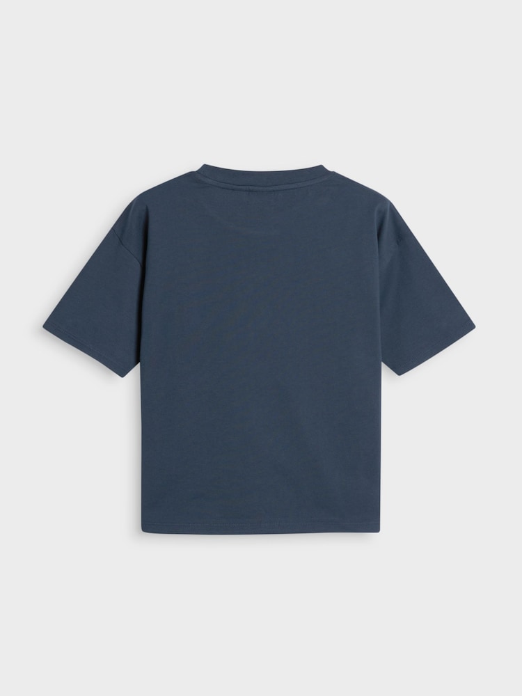 Paul Smith Junior Boys Holographic Short Sleeve Oversized Iconic Print 100% Cotton T-Shirt - Image 2 of 4