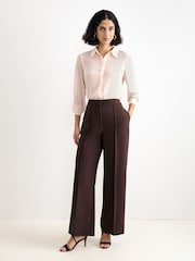 Phase Eight Brown Petite Keely Trousers - Image 1 of 8
