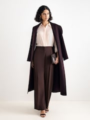 Phase Eight Brown Petite Keely Trousers - Image 6 of 8