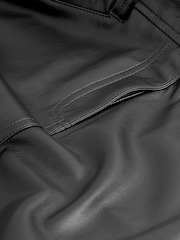 Black PU Faux Leather Column Skirt - Image 5 of 5