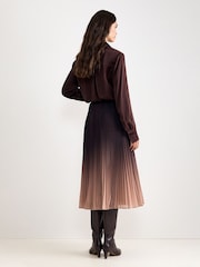 Phase Eight Brown Tallulah Ombre Skirt - Image 2 of 6