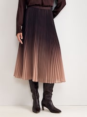 Phase Eight Brown Tallulah Ombre Skirt - Image 4 of 6