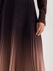 Phase Eight Brown Tallulah Ombre Skirt - Image 5 of 6