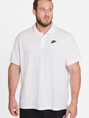 Nike White Sportswear Polo - Image 6 of 12