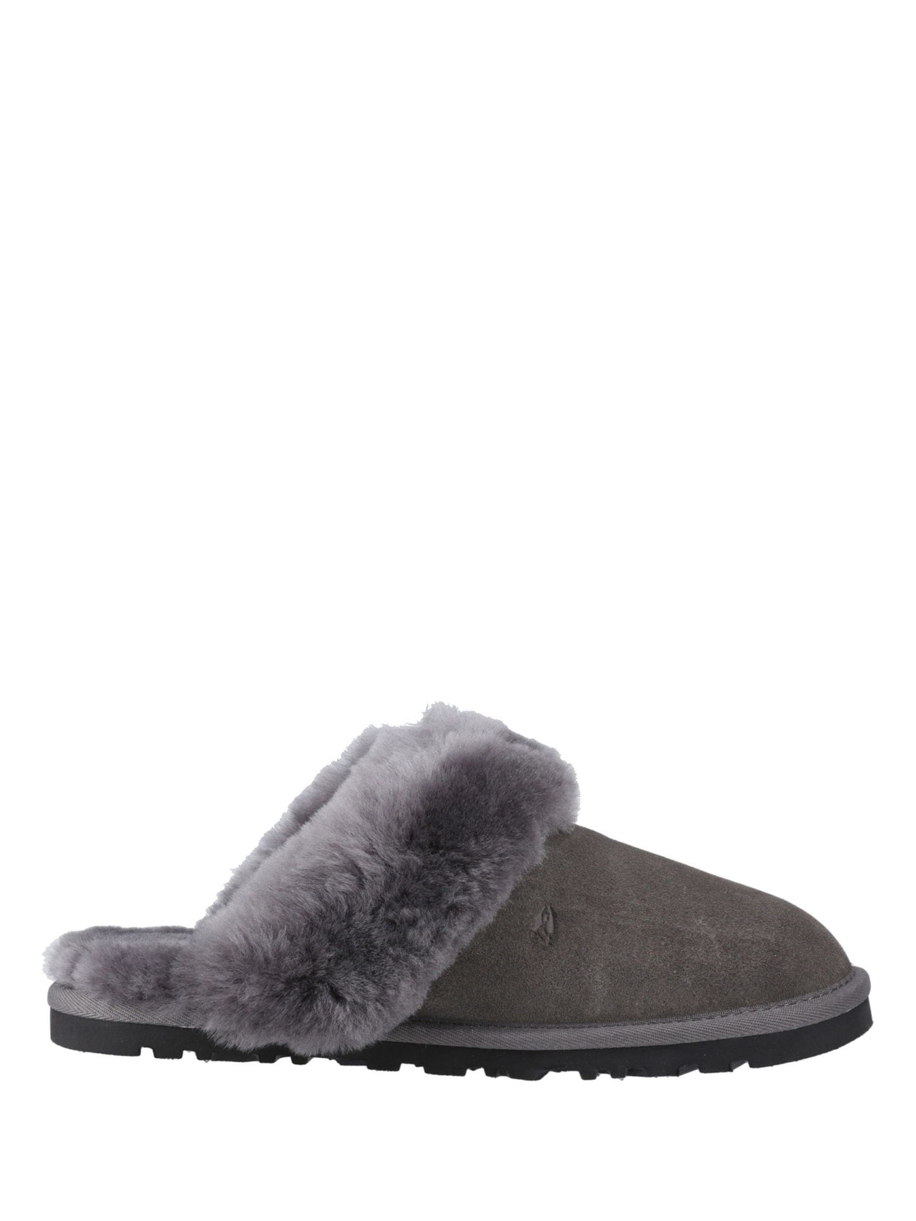 Hush Puppies Women's Grey Samantha Suede Slippers Uk Size 8 - Image 4