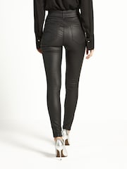 Black Sculpt Pull-On Coated Leggings - Image 4 of 7