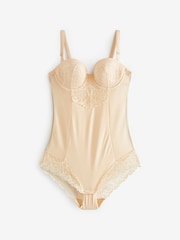 Pastel Rose Nude Firm Tummy Control Cupped Lace Body - Image 5 of 6