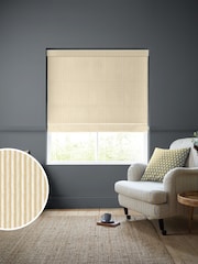 Emily Bond Gold Oscar Stripe Made to Measure Roman Blinds - Image 1 of 6