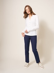 White Stuff Blue Savannah Stretch Trousers - Image 6 of 10