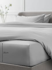 Kolekcija Luxe 400 število niti 100% egiptovski bombaž sateen list - Slika 2 iz 2