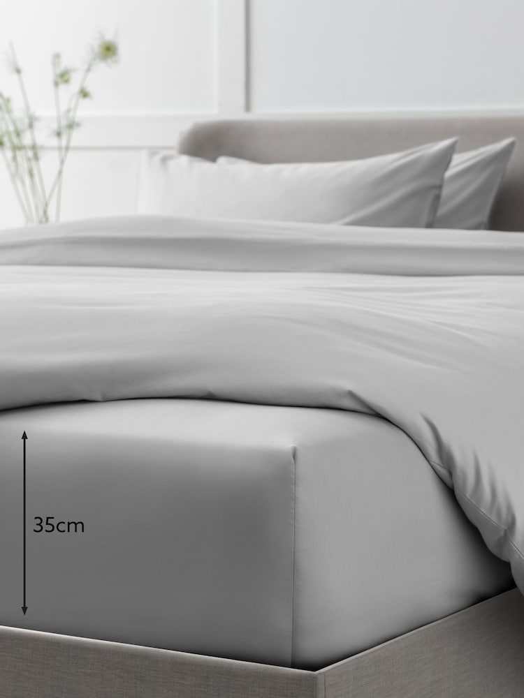 Kollektion Luxe Satin-Bettlaken aus 100 % ägyptischer Baumwolle mit Fadenzahl 400 - Bild 2 von 2 Kollektion Luxe Satin-Bettlaken aus 100 % ägyptischer Baumwolle mit Fadenzahl 400 - Bild 2 von 2