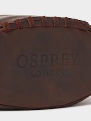 Osprey London Brown The Jenson Rugger Leather Washbag - Image 3 of 5