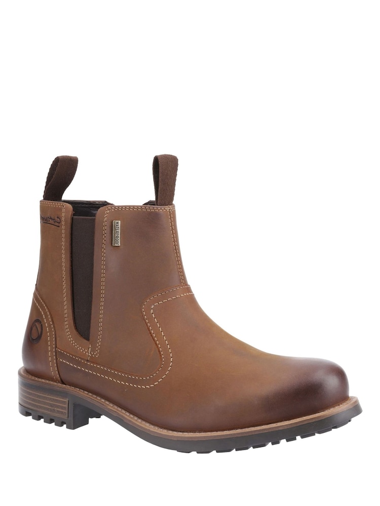 Cotswolds Brown Worcester Chelsea Boots - Image 2 of 4 Cotswolds Brown Worcester Chelsea Boots - Image 2 of 4