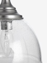 Pewter Grey Bergen 3 Light Pendant Ceiling Light - Image 1 of 5