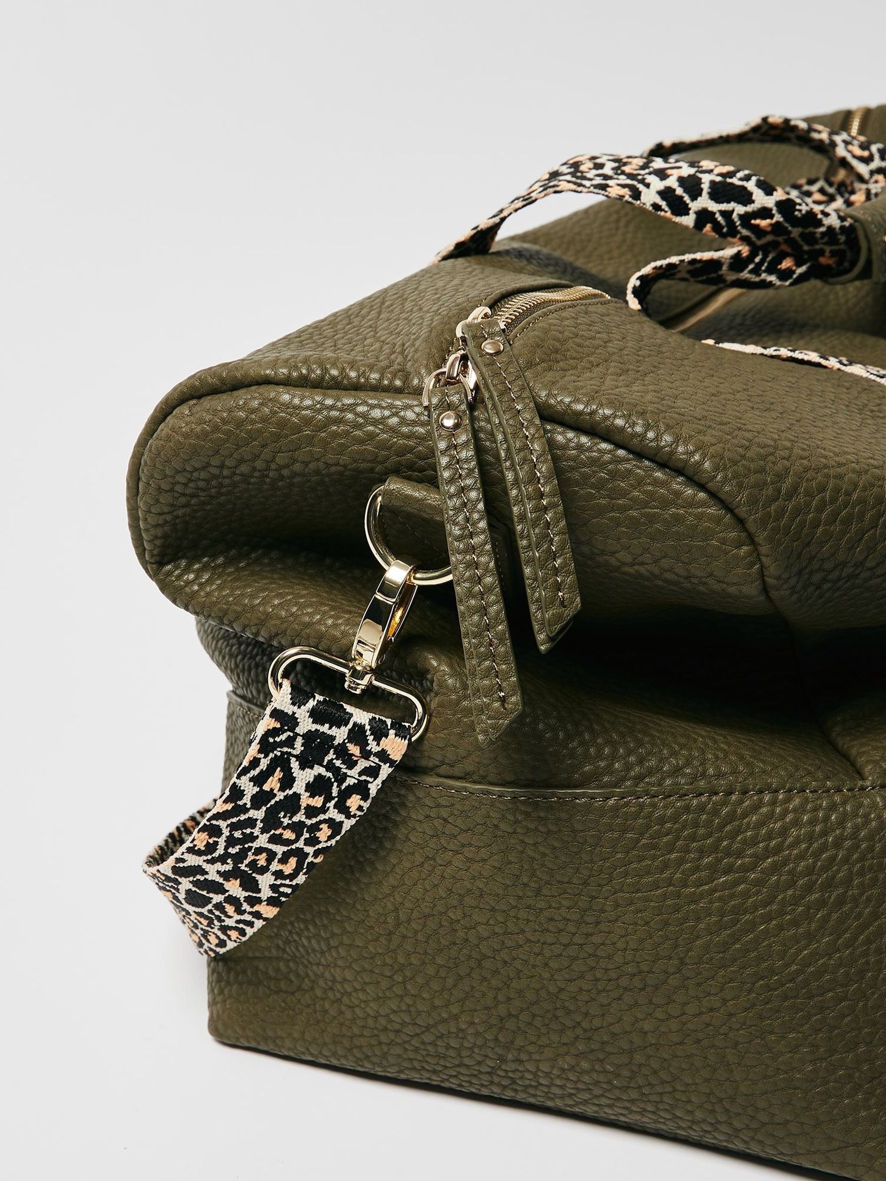 エコバッグ GREEN STUFF Casually boxy shopper bag 53 leopard print all b Leopard tote bag - Once upon a time – NACH BIJOUX