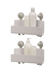 Joseph Joseph Set of 2 White EasyStore Corner Shower Caddy - Image 3 of 4
