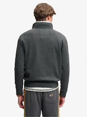 Superdry Grey Tonal Half Zip Sweatshirt - Image 2 of 6
