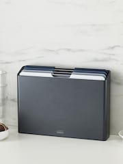 Joseph Joseph Grey Folio 4 Piece Graphite Large Chopping Board Set - Image 1 of 4