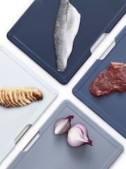 Joseph Joseph Grey Folio 4 Piece Graphite Large Chopping Board Set - Image 2 of 4