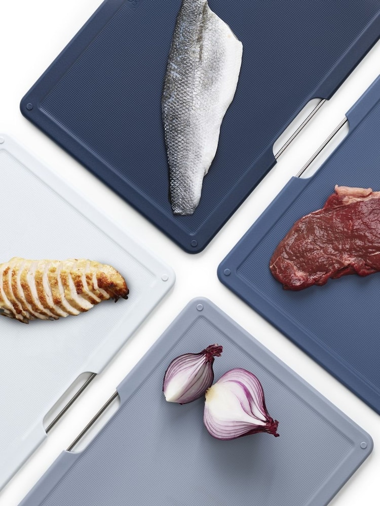 Joseph Joseph Grey Folio 4 Piece Graphite Large Chopping Board Set - Image 2 of 4