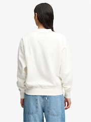 Superdry Cream Vintage Workwear Crew Neck Sweatshirt - Image 2 of 5
