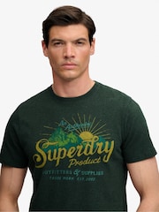 Πράσινο - Superdry Outdoors Mountain Relaxed Κοντομάνικο μπλουζάκι - Εικόνα 5 από 7