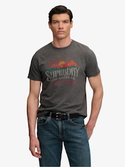 Superdry Grey Outdoors Mountain Relaxed T-Shirt - Image 1 of 7