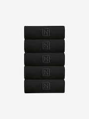 Black Logo 5 Pack Embroidered Lasting Fresh Socks - Image 1 of 4