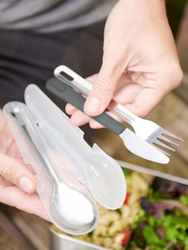 Joseph Joseph Silver GoEat Stainless Steel Cutlery Set - Image 1 of 1