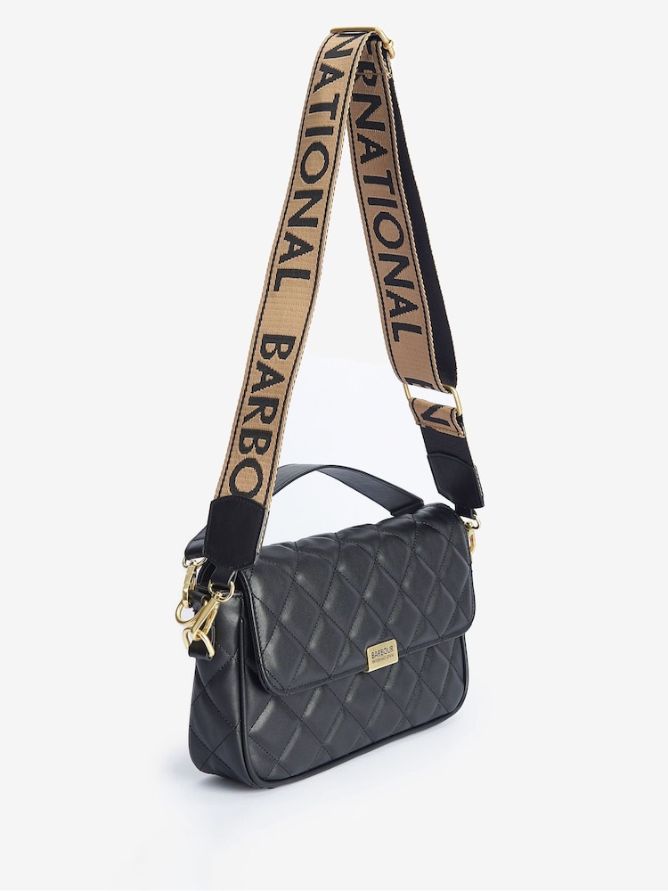 Zwart - Barbour® International Soho Quilted Cross-Body Bag - Image 13 of 15