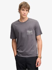 Superdry Grey Trade Loose T-Shirt - Image 1 of 7