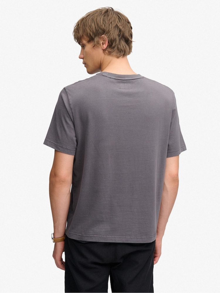 Superdry Grey Trade Loose T-Shirt - Image 2 of 7 Superdry Grey Trade Loose T-Shirt - Image 2 of 7