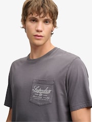 Superdry Grey Trade Loose T-Shirt - Image 4 of 7
