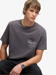 Superdry Grey Trade Loose T-Shirt - Image 6 of 7