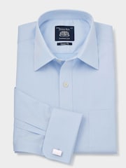 Savile Row Company Classic Fit Twill 100% Cotton Single Cuff Formal Shirt - Image 3 of 6