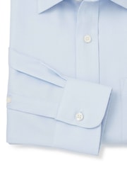Savile Row Company Classic Fit Twill 100% Cotton Single Cuff Formal Shirt - Image 5 of 6