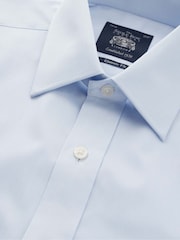 Savile Row Company Classic Fit Twill 100% Cotton Single Cuff Formal Shirt - Image 6 of 6