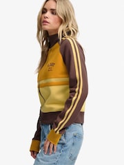 Superdry Yellow Cult Zip Through Track Top - Image 5 of 7