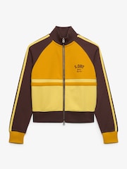 Superdry Yellow Cult Zip Through Track Top - Image 6 of 7