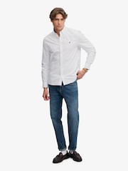 Superdry White Preppy Oxford Long Sleeve Shirt - Image 3 of 7