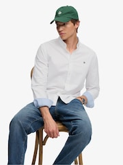 Superdry White Preppy Oxford Long Sleeve Shirt - Image 5 of 7
