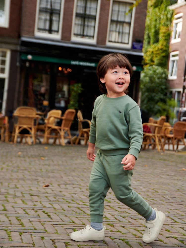 Sage verde - Conjunto de sudadera y pantalones de chándal de punto (3meses-7años) - Imagen 1 de 1