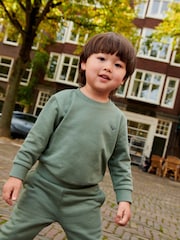 Green Sage Jersey Sweatshirt And Joggers Set (3mths-7yrs) - Image 4 of 8