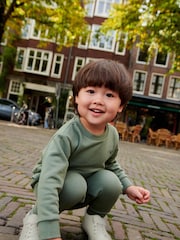 Green Sage Jersey Sweatshirt And Joggers Set (3mths-7yrs) - Image 5 of 8