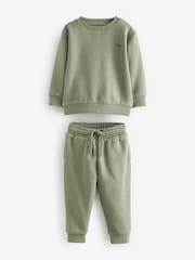 Green Sage Jersey Sweatshirt And Joggers Set (3mths-7yrs) - Image 6 of 8