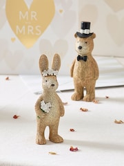 Natural Wedding Animal MRS Ornament - Image 1 of 4