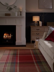Red Morcott Check Rug - Image 1 of 7