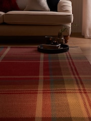 Red Morcott Check Rug - Image 2 of 7